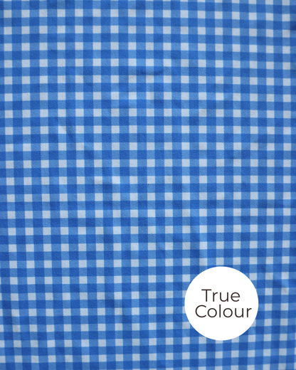 Harper Triangle Top - Blue Gingham